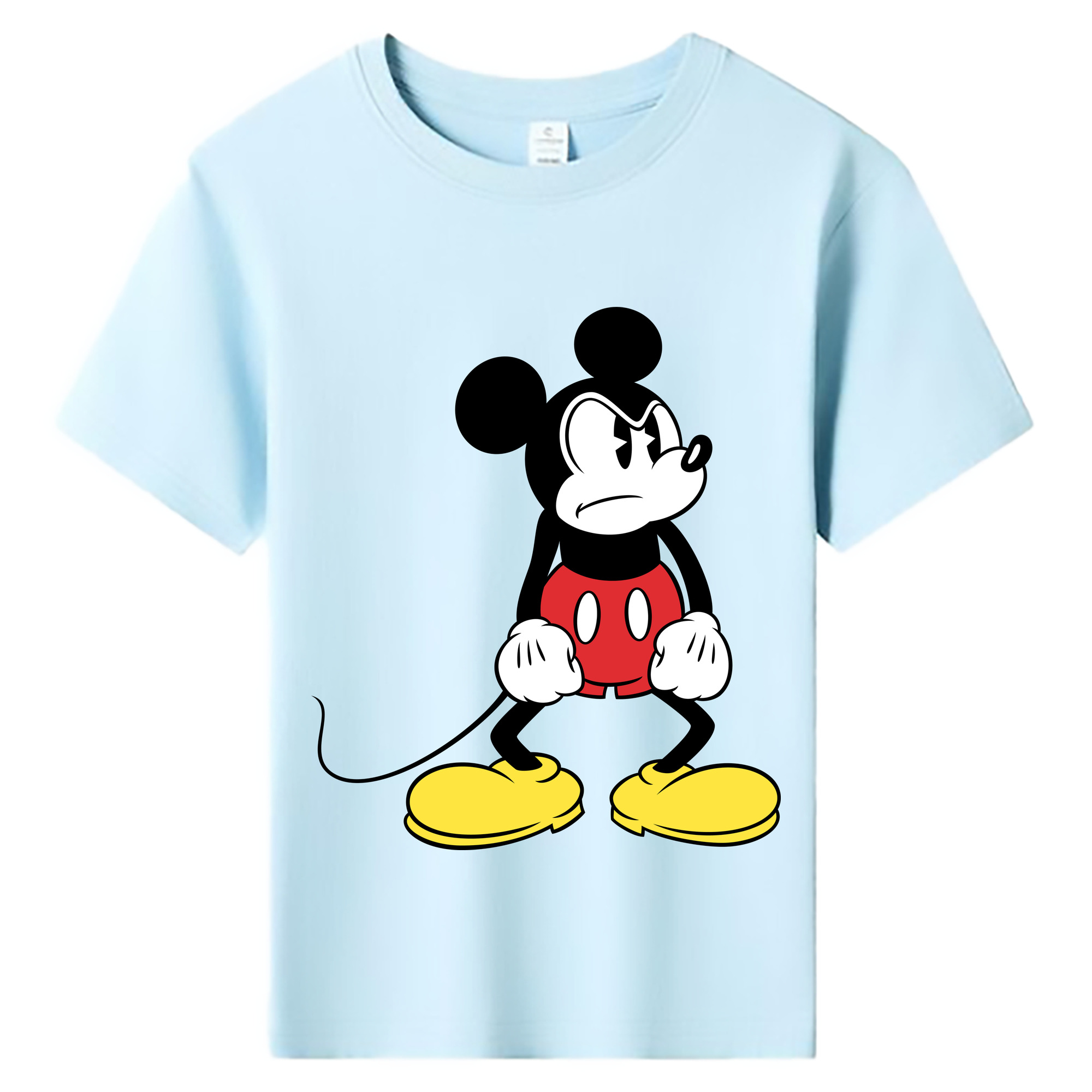 ミッキーマウス Mickey Mouse 綿100％キッズTシャツ（フロントプリント）